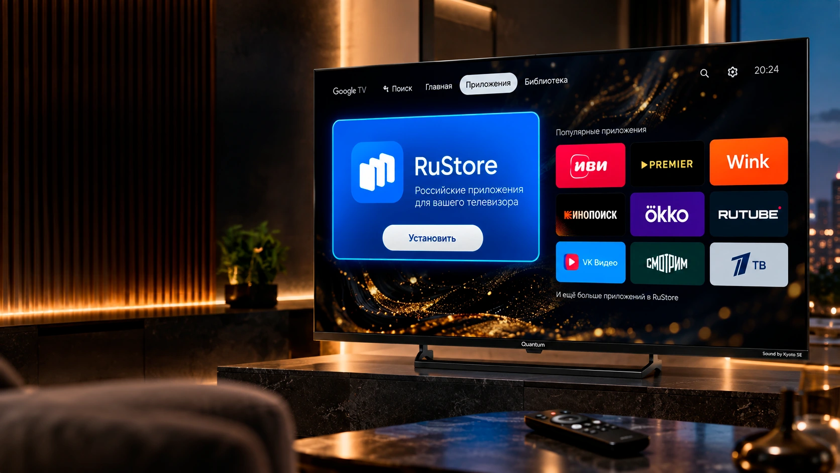 Как установить RuStore на телевизор Quantum с Google TV — пошаговая инструкция